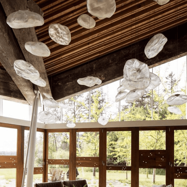 Bubble Glass Pendant Light – Minimalist Sculptural Hanging Lamp | Modern Statement Interior Lighting