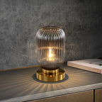 AuroraGlass Table Lamp – Modern Glass Accent Light | Scandinavian Designer Lighting for Elegant Interiors
