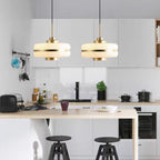 Nordéclair Glass Pendant Light – Nordic Luxury Hanging Lamp | Minimalist Scandinavian Ceiling Lighting