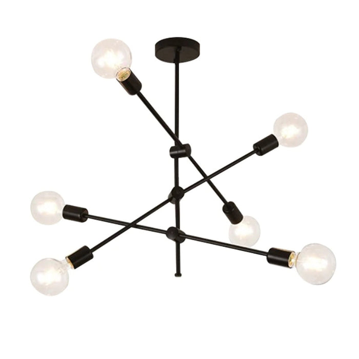 Luccero Sputnik Chandelier – Mid-Century Modern Ceiling Light | Industrial Designer Pendant for Contemporary Interiors