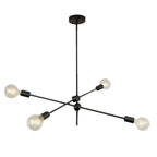 Luccero Sputnik Chandelier – Mid-Century Modern Ceiling Light | Industrial Designer Pendant for Contemporary Interiors