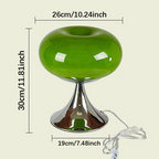 Pomelle Bauhaus Table Lamp – Retro Glass Accent Light | Vintage-Inspired Designer Lighting