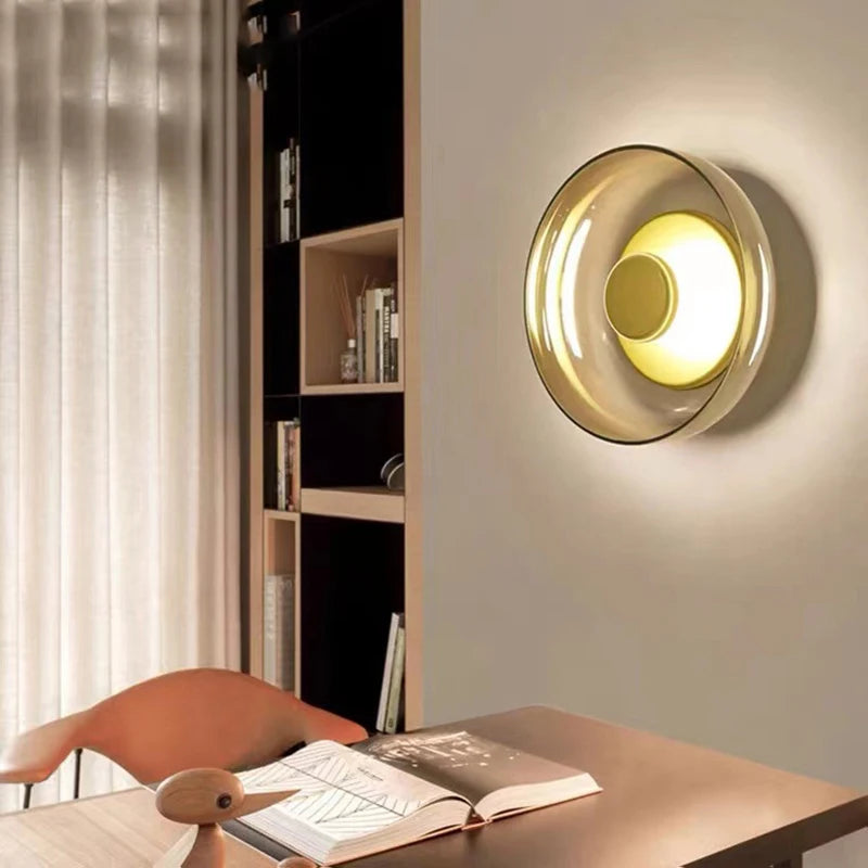 Fjord Glass Wall Light – Scandinavian LED Wall Lamp | Elegant Ambient Lighting | Contemporary Nordic Design