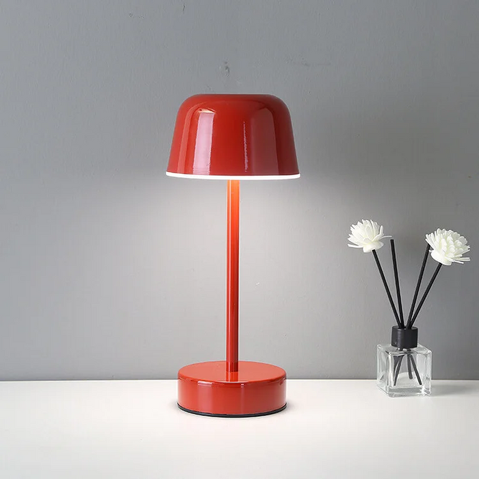 LumaGlow Rechargeable LED Table Lamp – Cordless Ambient Lighting | Dimmable Modern Metal Lamp