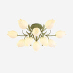 Ricko Floral Ceiling Light – Warm White Lily Blossom Chandelier | Elegant Nature-Inspired LED Ceiling Lamp