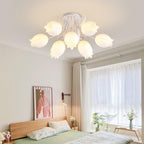 Ricko Floral Ceiling Light – Warm White Lily Blossom Chandelier | Elegant Nature-Inspired LED Ceiling Lamp