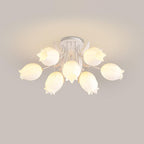 Ricko Floral Ceiling Light – Warm White Lily Blossom Chandelier | Elegant Nature-Inspired LED Ceiling Lamp