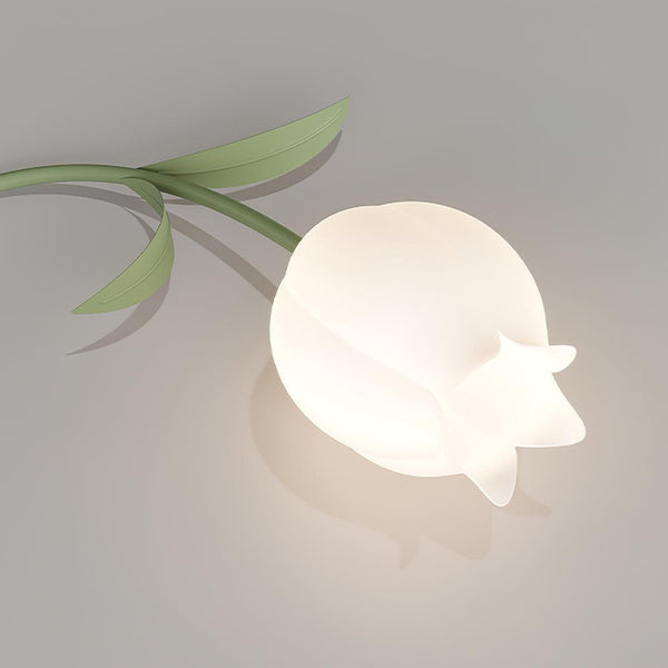 Ricko Floral Ceiling Light – Warm White Lily Blossom Chandelier | Elegant Nature-Inspired LED Ceiling Lamp