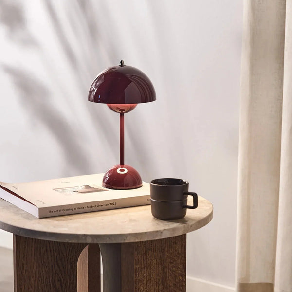 AuroraGlo LED Living Room Table Lamp – Wireless Designer Lighting with Timeless Scandinavian Style
