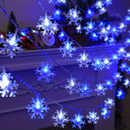 FrostLume LED Snowflake String Lights – Festive Decorative Lighting for Indoor & Outdoor Use