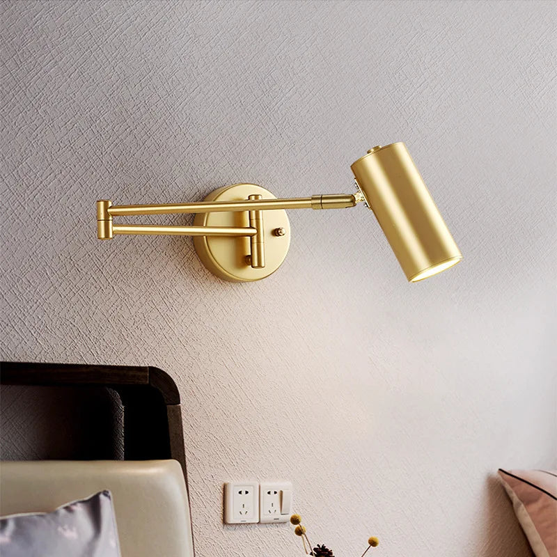 FlexArm LED Wall Light – Adjustable Swing Arm Lamp | Modern Reading Light | Contemporary Interior Lighting