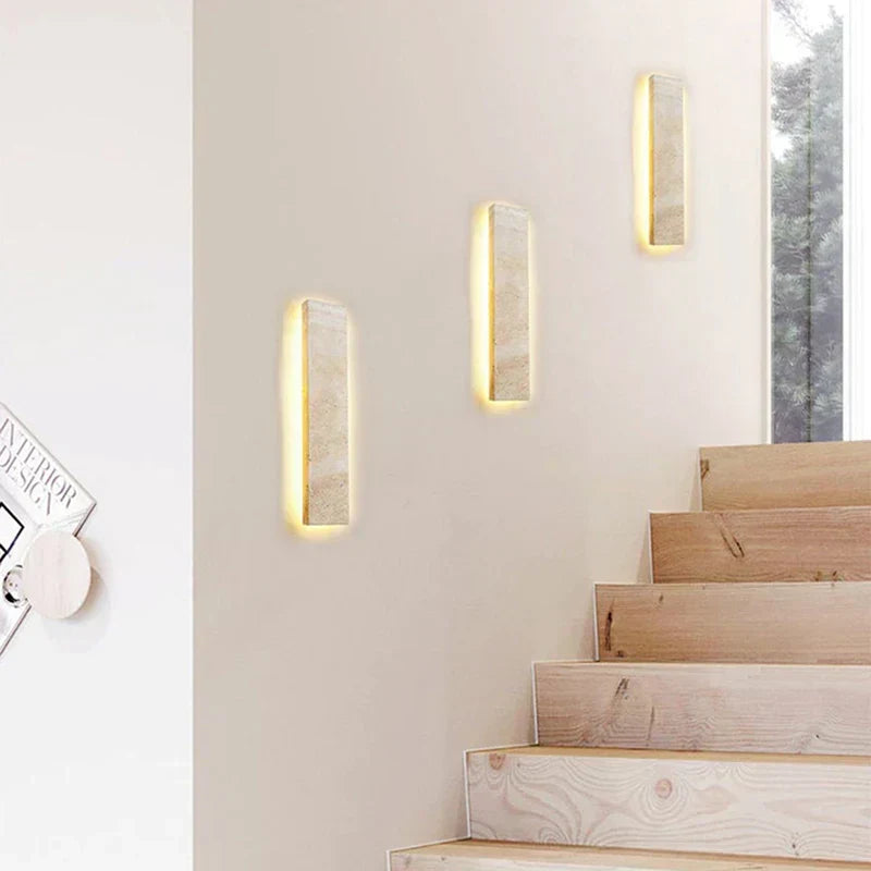 TerraLinea Wall Light – Natural Stone LED Wall Lamp | Modern Ambient Lighting for Contemporary Interiors