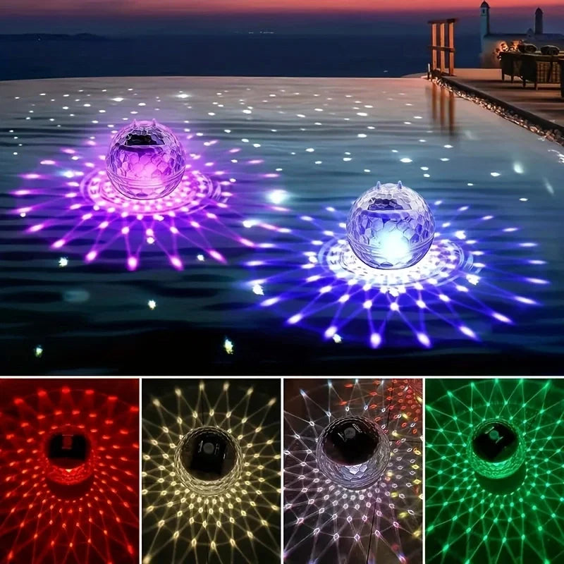 SOLAFLARE Floating Solar Pool Lights – Waterproof RGB Solar Lighting | IP65 Outdoor Water Illumination