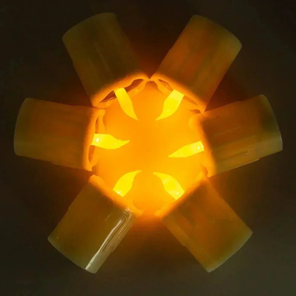 EverGlow Solar Tea Lights Set of 6 – Waterproof Flameless Outdoor Candles | Warm White Decorative Garden Lighting