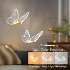 AuréaButterfly Modern LED Butterfly Pendant Lamp – Luxury Gold Ceiling Light for Elegant Interiors