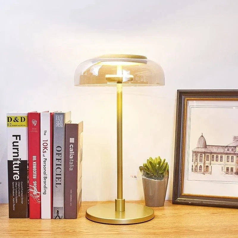 Aurélo – Designer Glass Table Lamp with LED & Postmodern Style