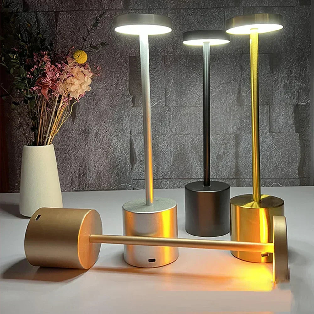LumiÉlan – Rechargeable Table Lamp with Touch Control, 3 Light Colours & Stepless Dimming