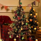 Hollow Globe LED Christmas String Lights – Battery-Powered Decorative Lights for Parties, Bedrooms & Christmas Trees