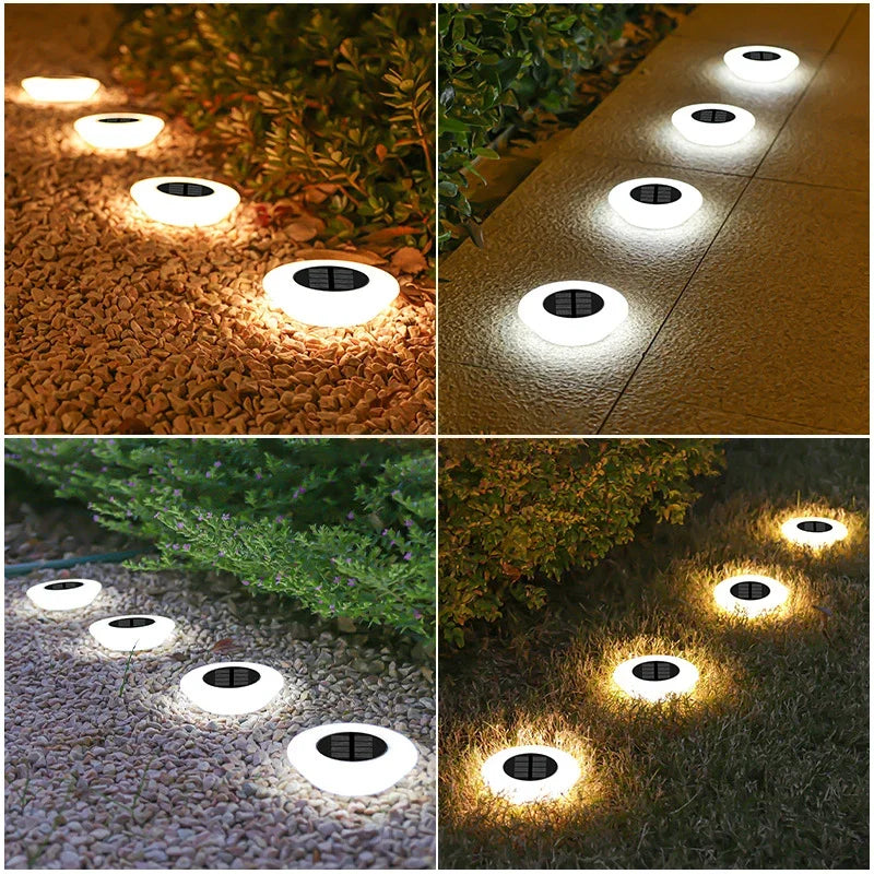 SOLAR360 LED Ground Lights – Solar Outdoor Landscape Lighting | IP65 Waterproof 360° Illumination