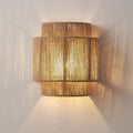 MoriRope Wall Light – Handcrafted Hemp Rope Wall Lamp | Rustic Ambient Lighting | Natural Artisan Décor