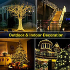 GLOWLINE LED String Lights – Waterproof Decorative Fairy Lights | 8 Lighting Modes | Indoor & Outdoor Celebration Lighting