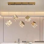 Aurelium Crystal Pendant Light – Modern Staircase Chandelier | Luxury LED Hanging Lamp for Grand Interiors