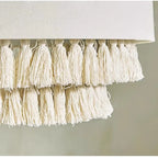 Nomad Linen Pendant Light – Wabi-Sabi Fabric Ceiling Lamp | Boho Japandi Ambient Lighting