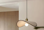 Wabi-Sabi Pendant Light with Fabric Shade – Japandi Retro Ceiling Lamp | Warm Ambient Interior Lighting
