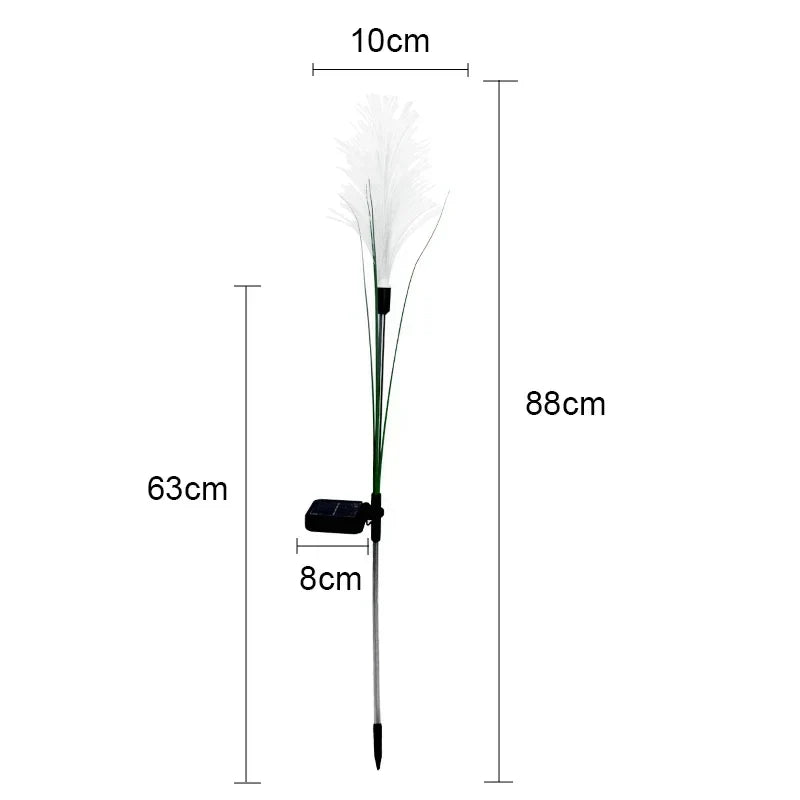 PampasGlow Solar Garden Lights – Waterproof Decorative Outdoor LED Reeds | Ambient Garden & Pathway Lighting
