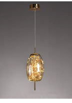 Modern Glass LED Pendant Light – Dimmable Hanging Ceiling Fixture | Luxury Designer Chandelier | Contemporary Home Lighting