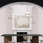 Nordic Globe Pendant Light – Double Glass LED Ceiling Lamp | Scandinavian Designer Lighting | Elegant Dining Room Feature