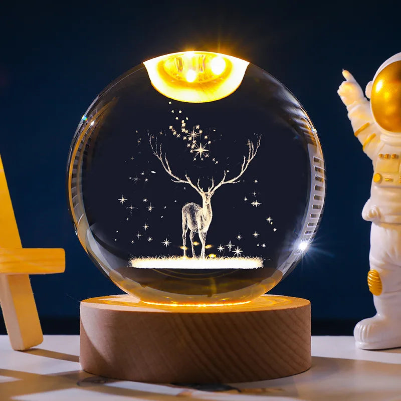 Lumea Galaxy Crystal Night Light – Celestial Ambience for Every Space