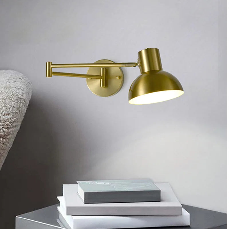 FlexArm LED Wall Light – Adjustable Swing Arm Lamp | Modern Reading Light | Contemporary Interior Lighting