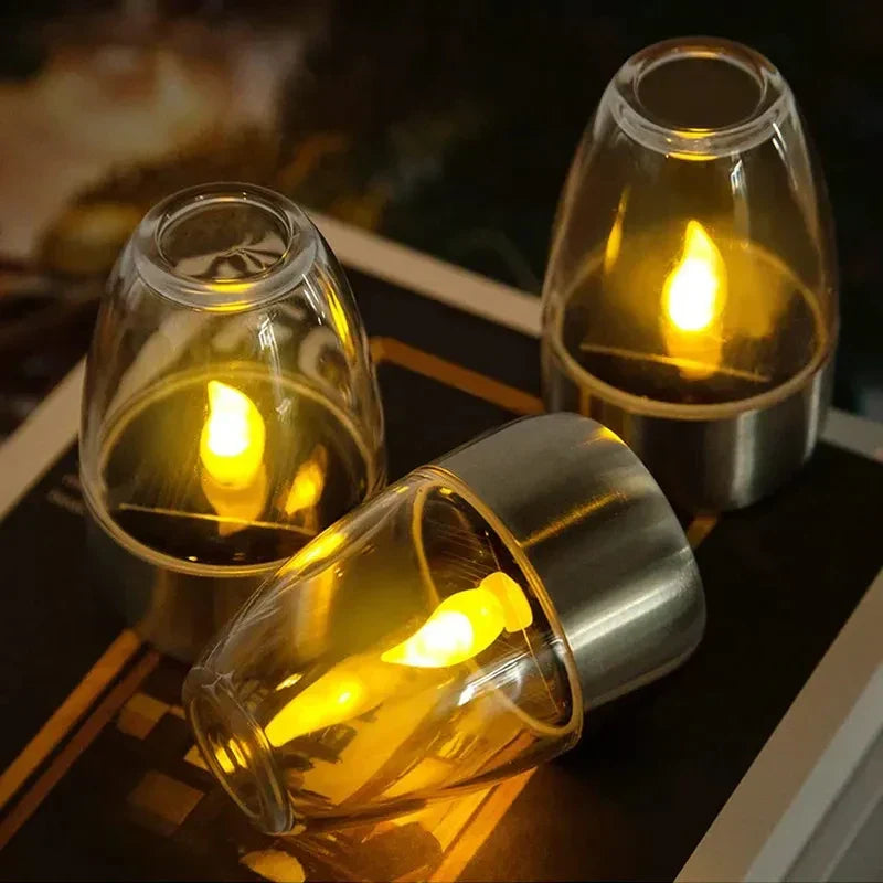 GlowCandle Solar Lantern – Flickering LED Outdoor Candle Light | Waterproof Garden & Patio Mood Lighting