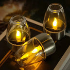 GlowCandle Solar Lantern – Flickering LED Outdoor Candle Light | Waterproof Garden & Patio Mood Lighting
