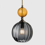 PrismGlow Glass Pendant Light – Scandinavian Ceiling Lamp | Coloured Glass Lighting | Contemporary Interior Accent