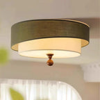 Kaori Ceiling Light – Wabi-Sabi Fabric Flush Lamp | Japanese Minimalist LED Lighting for Calm Interiors