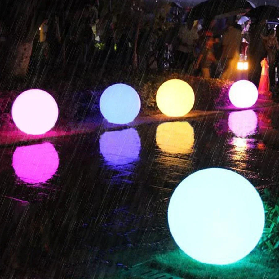 Chromora LED Light Sphere – Rechargeable RGB Garden Lamp | Waterproof Decorative Lighting for Indoor & Outdoor Spaces