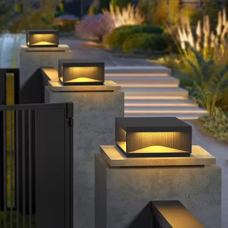 Auralis Pillar Light – Modern LED Outdoor Post Lamp | Waterproof Fence & Entrance Lighting for Exterior Spaces