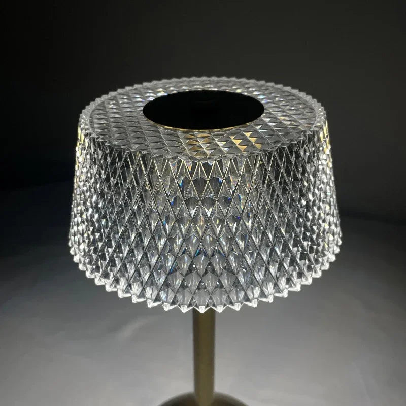 LumaGlow Touch – Rechargeable Glass LED Night Lamp