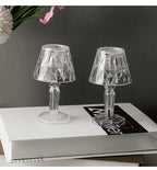 Crystal LED Accent Table Lamp – Colour Changing Touch Night Light | Decorative Bedside Lamp | Elegant Mood Lighting