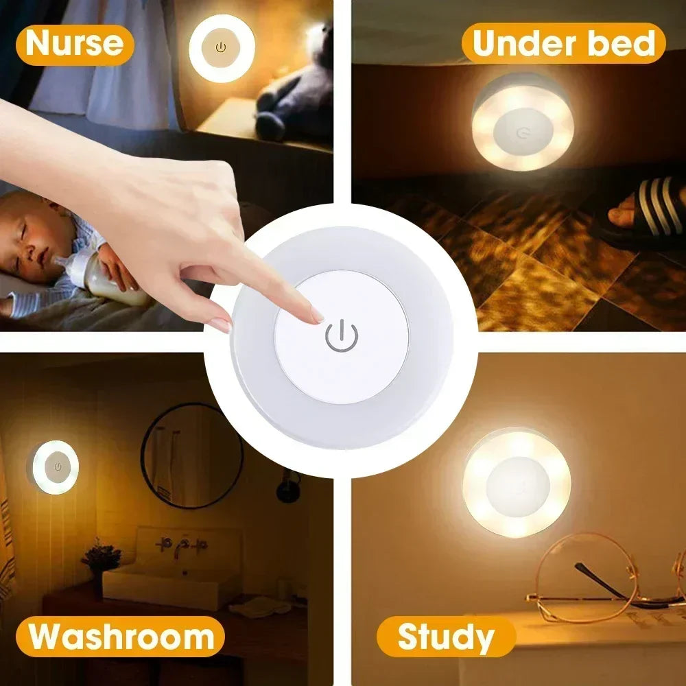 Novalyte Touch Lamp – Rechargeable LED Night Light | Portable Ambient Table Lamp for Modern Spaces