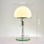 Luméhaus Table Lamp – Nordic Glass & Chrome Designer Lamp | Modern Ambient Lighting for Elegant Interiors