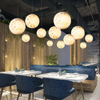 Moonlight Halo LED Pendant Light – Scandinavian Designer Ceiling Lamp | Contemporary Ambient Lighting | Statement Interior Feature