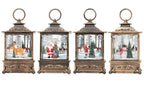 LumiGlobe LED Snow Lantern – Rotating Christmas Lantern with Snow Globe Effect