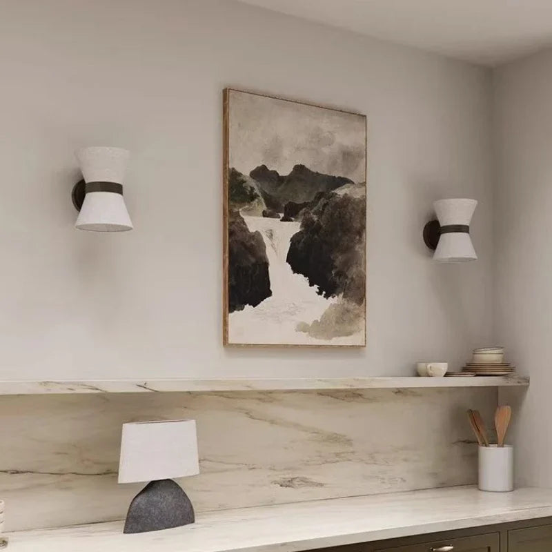 Hikari Fabric Wall Light – Wabi-Sabi LED Wall Lamp | Japanese Minimalist Lighting for Serene Interiors