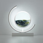 SandLight – 3D Quicksand Table Lamp | Rotating LED Ambient Light with Moving Sand Art