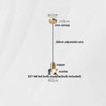 Travertine Stone Pendant Light with Copper Finish – Nordic LED Hanging Lamp | Warm Contemporary Lighting