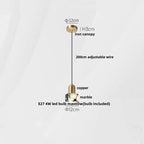 Travertine Stone Pendant Light with Copper Finish – Nordic LED Hanging Lamp | Warm Contemporary Lighting