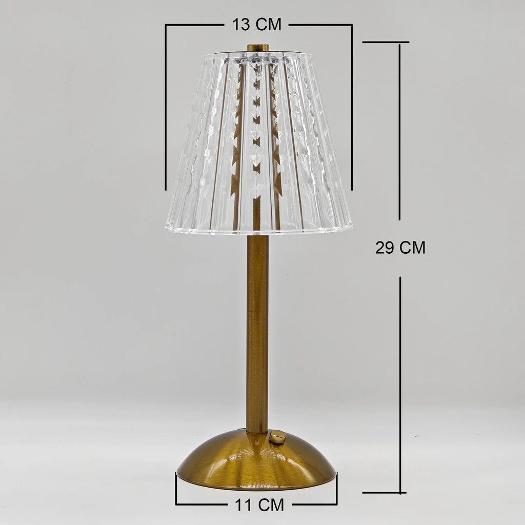 Aurora CrystalTouch – Classic Crystal LED Table Lamp with Touch Control